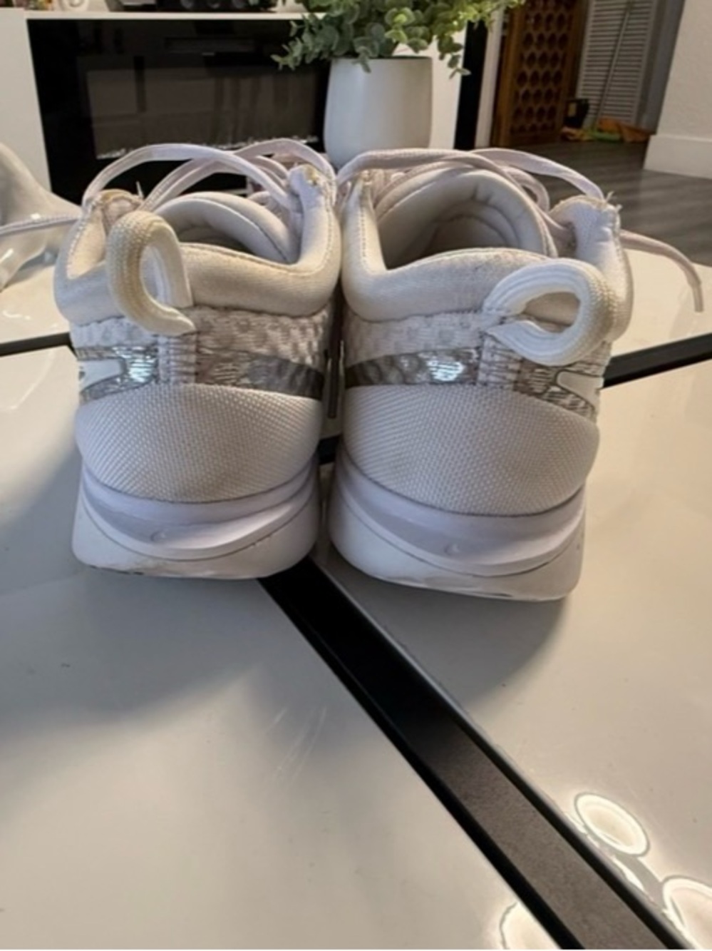 NikeCourt Zoom Pro White Silver - Women's 10.5 / Men's 9 - DH0990-101 - Picture 6 of 12